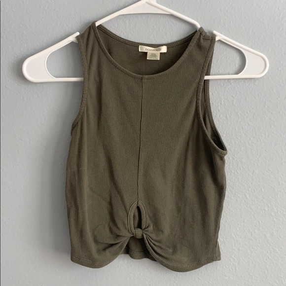 Bozzolo Tops - Olive Green Tank Top